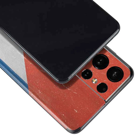 Cuban Flag Distressed Galaxy S21 Ultra 5G Skin